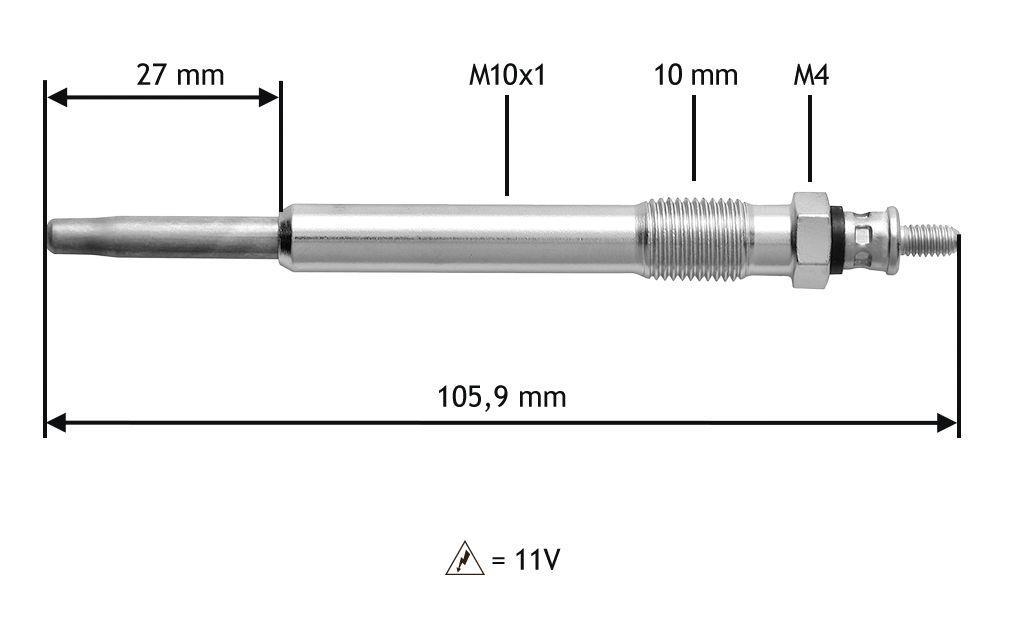 Bougie de préchauffage VALEO ref. 345103
